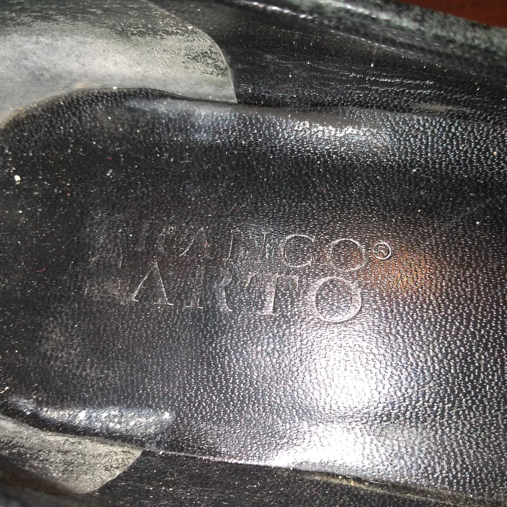Franco Sarto Women's Black Leather Loafers, Size 8M, Made in Brazil - Picture 10 of 13